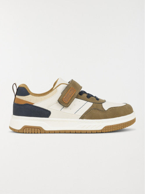 Baskets basses garçon beige...