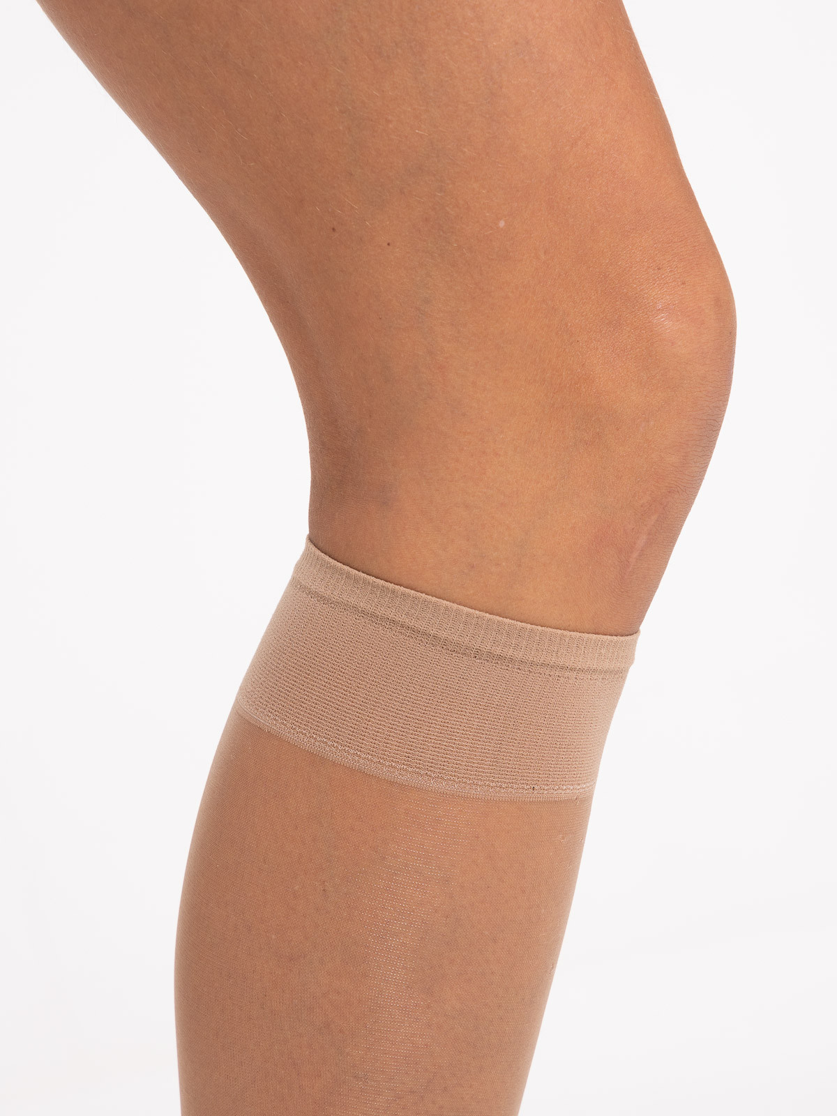 Mi-bas voile lot de 2 beige femme