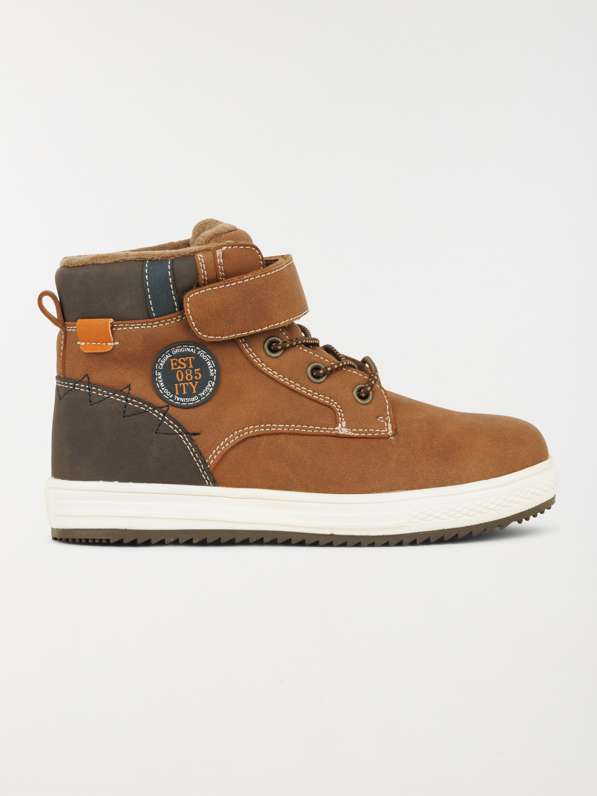 Baskets montantes marrons garçon (31-37)