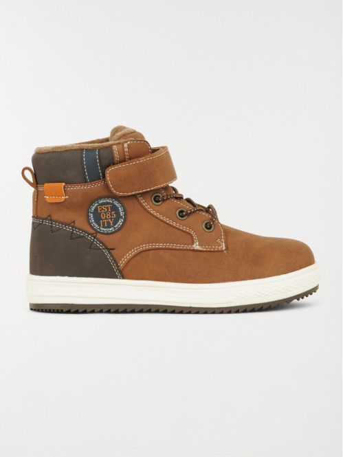 Baskets montantes marrons...