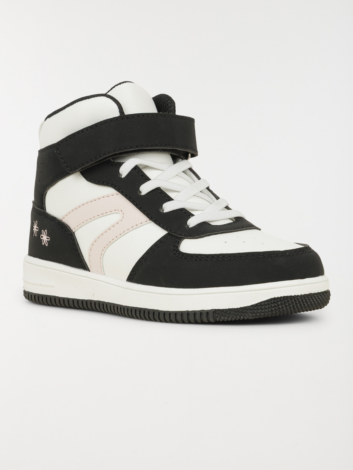 Baskets montantes fleurs fille (31-36)