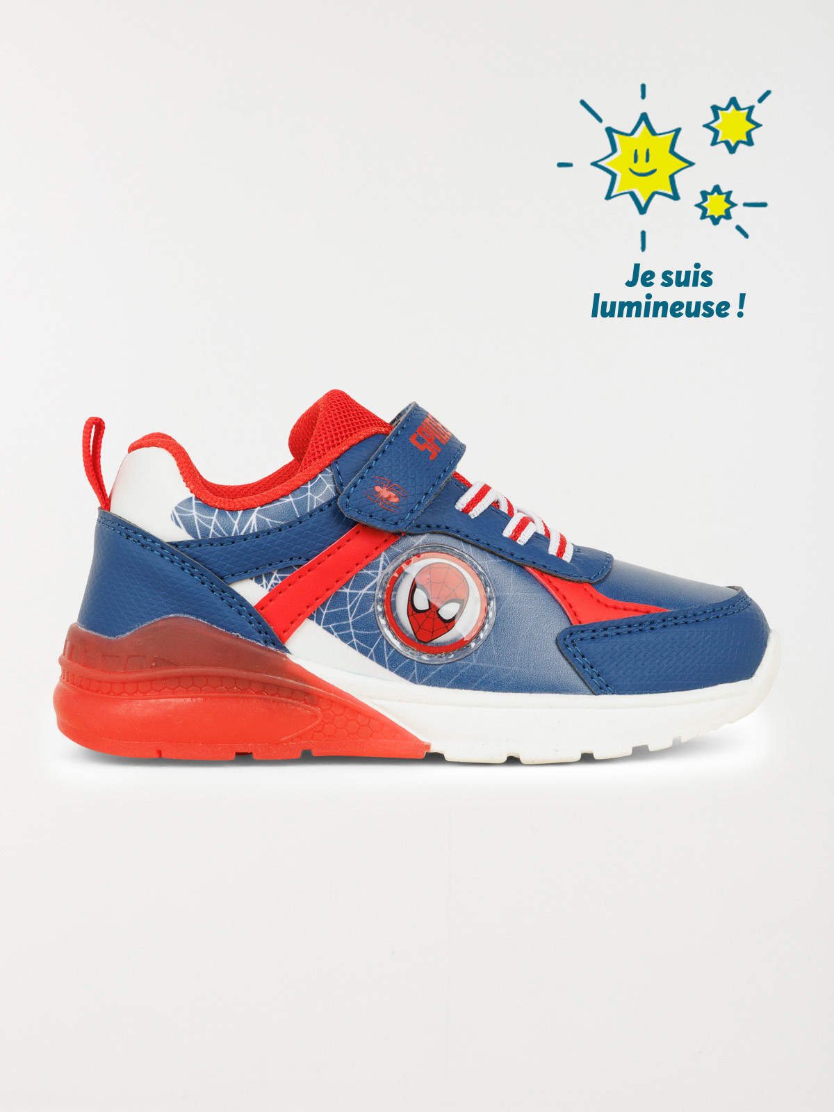 Basket bleu Spiderman garçon (24-30)
