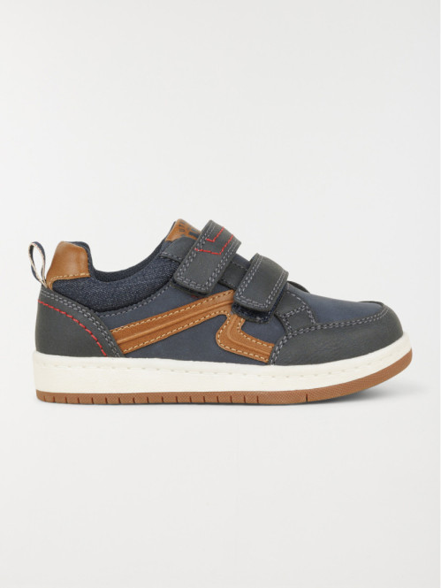 Basket navy scratchs garçon (24-30)