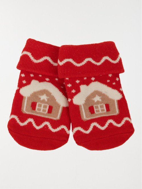Chaussettes maison pain d'épice bébé