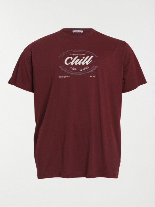 Tee-shirt imprimé grande taille homme