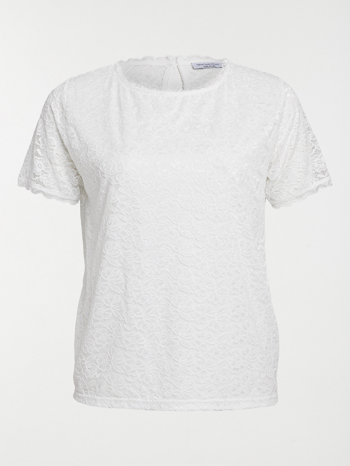 T-shirt dentelle grande taille femme