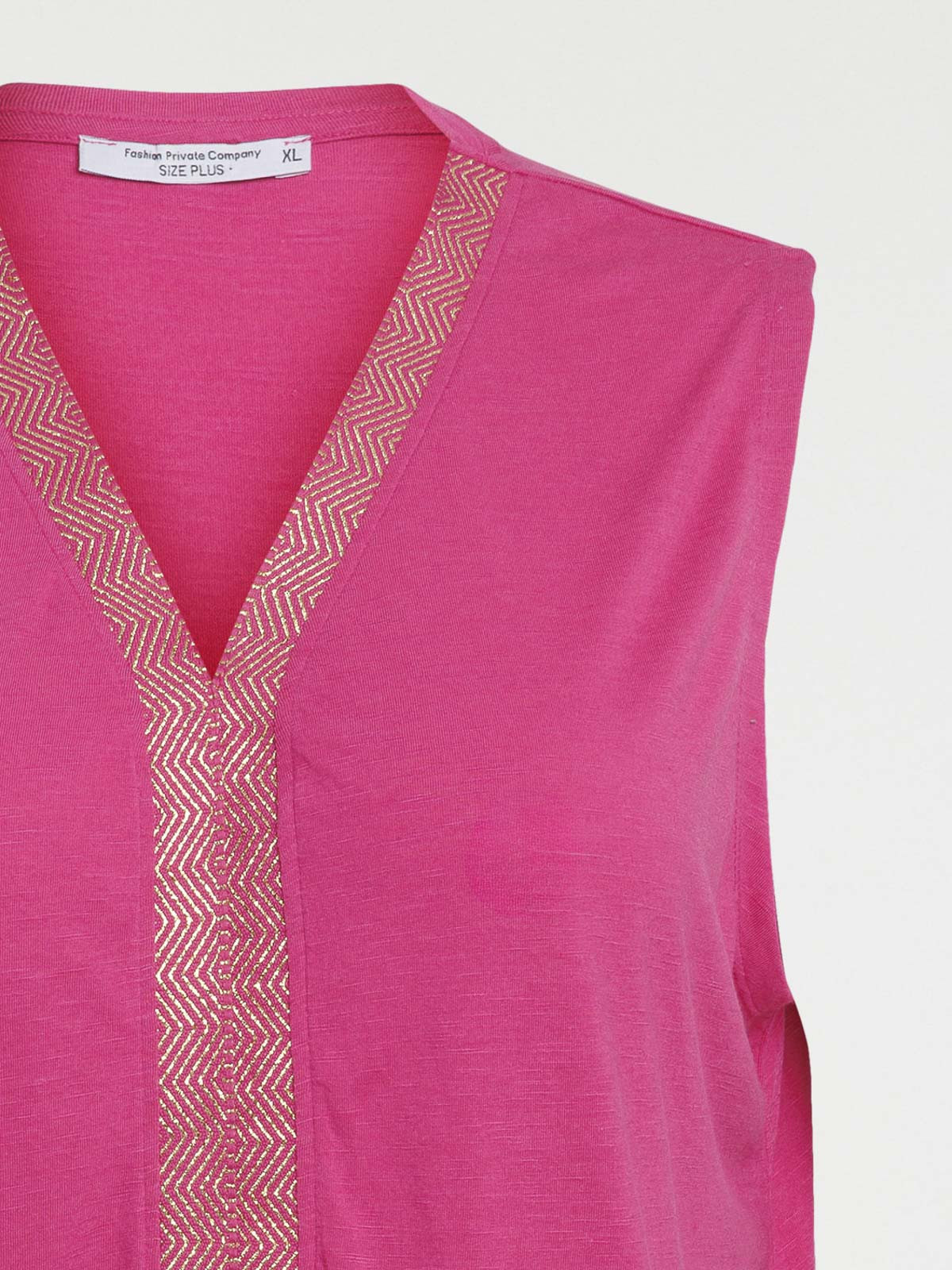 Débardeur fushia grande taille femme