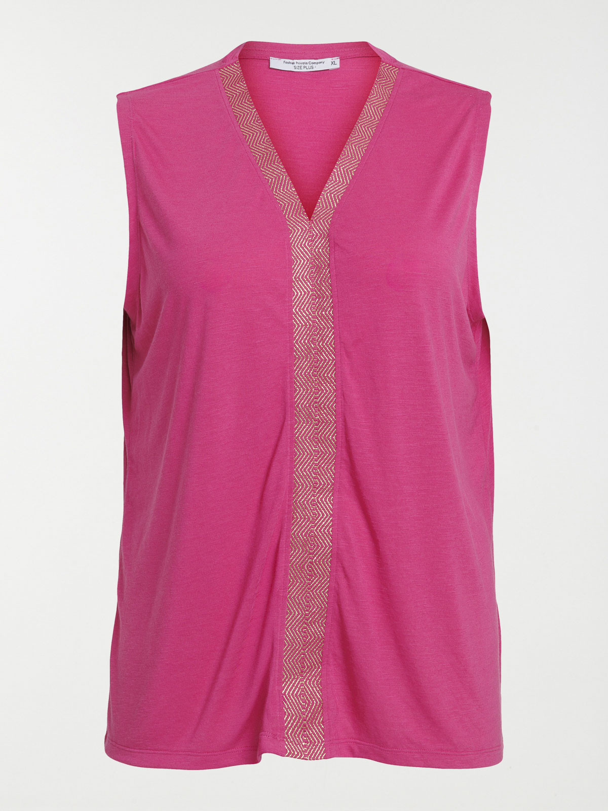 Débardeur fushia grande taille femme