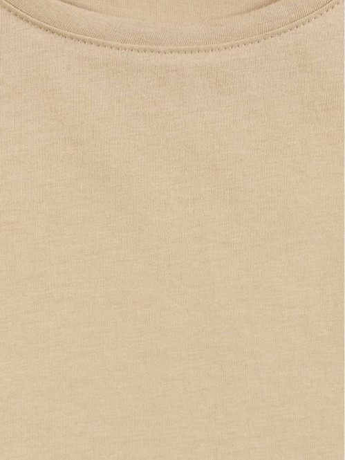 T-shirt court camel doux...