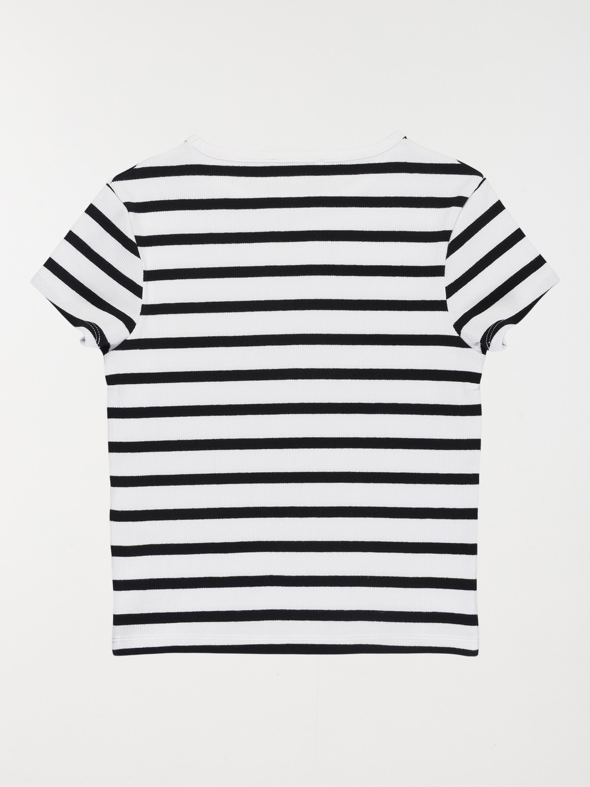 T-shirt côtelé rayé fille (XXS-M)