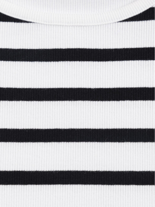 T-shirt côtelé rayé fille...