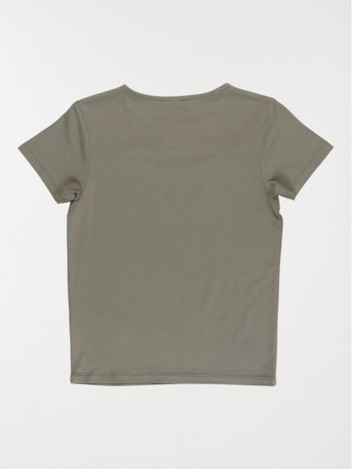 T-shirt fille découpe...