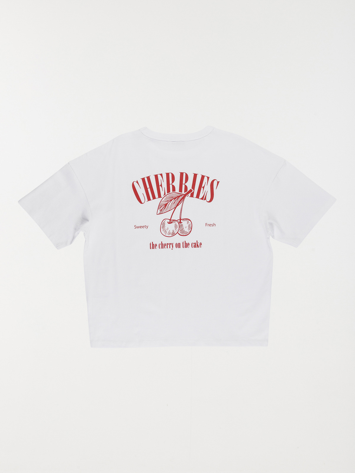 Tee-shirt cerises fille blanc (XXS-M) Tee-shirt cerises fille blanc (XXS-M)