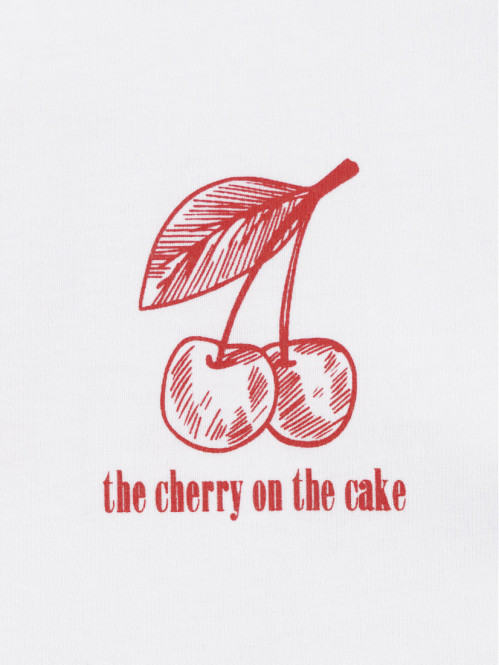 Tee-shirt cerises fille...
