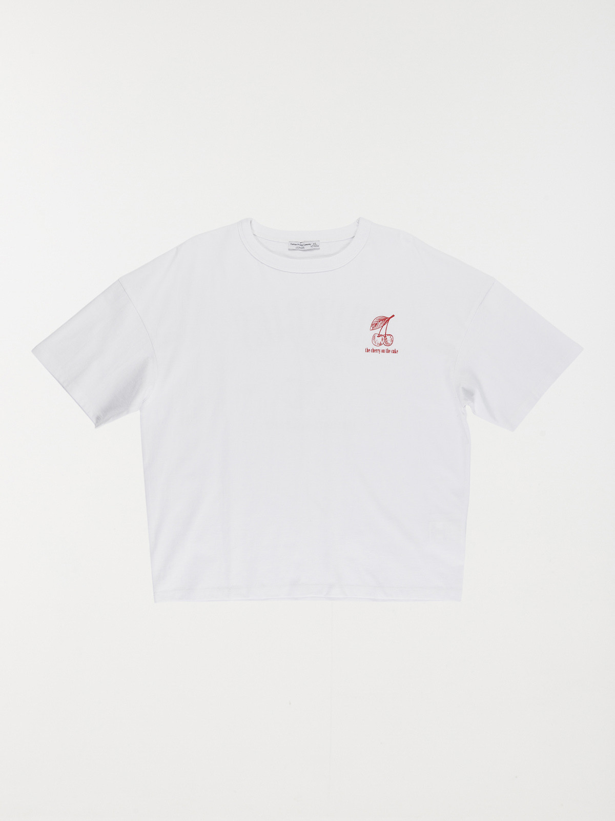 Tee-shirt cerises fille blanc (XXS-M)