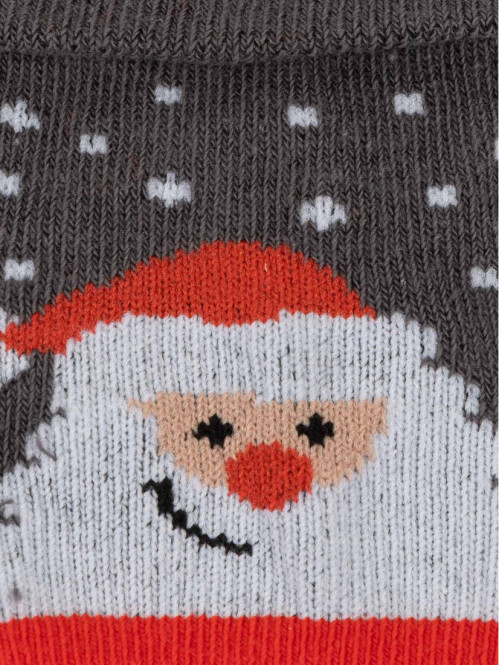 Chaussettes à pois et Père-Noël bébé