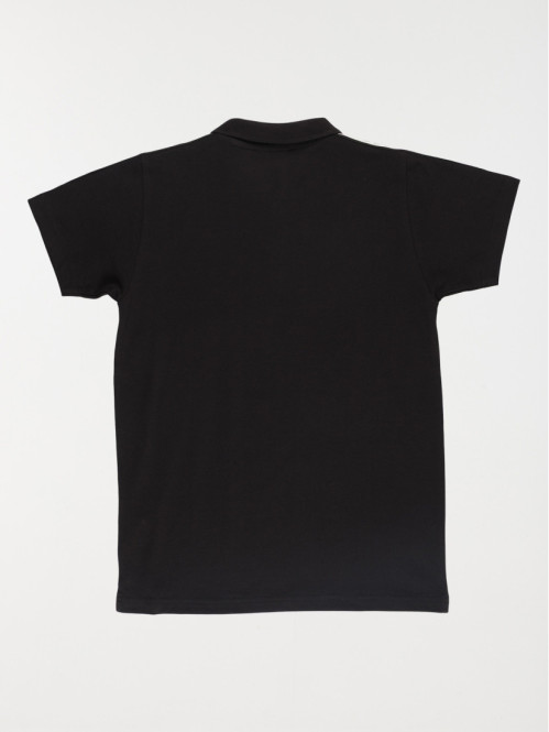 Polo noir garçon (XXS-M)