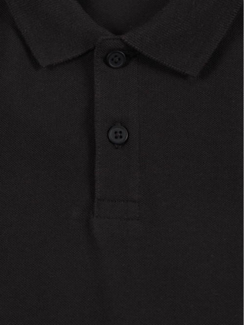 Polo noir garçon (XXS-M)