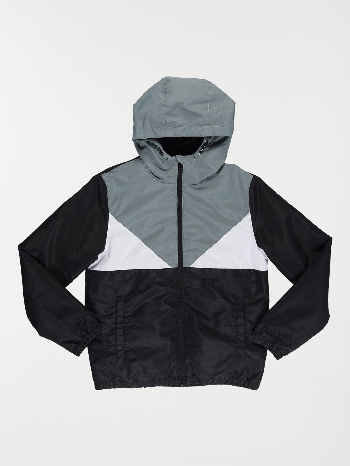Blouson capuche tricolore garçon (XXS-M)