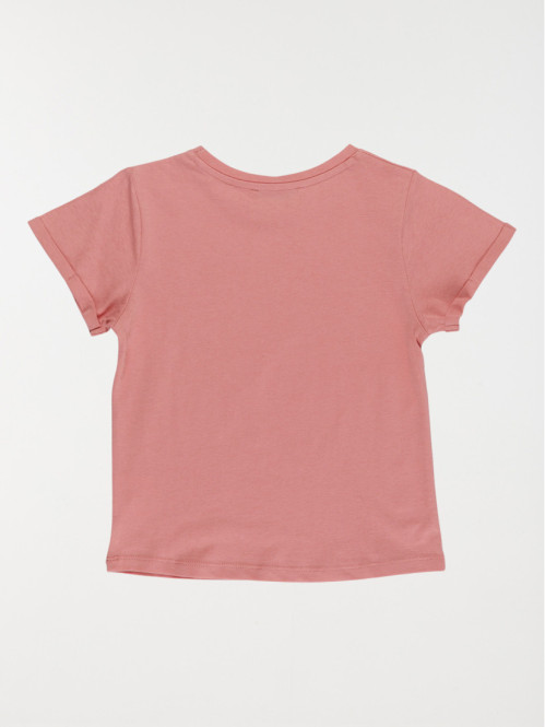 Tee-shirt happy life fille...