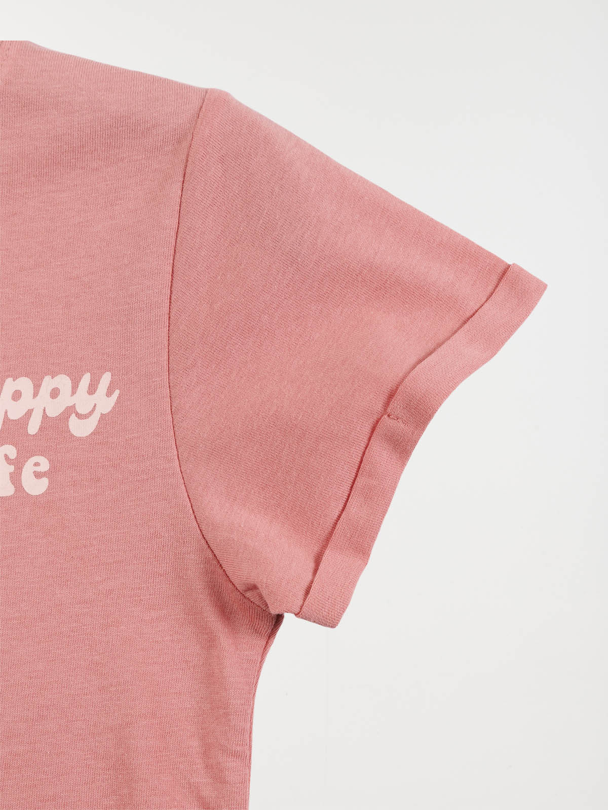 Tee-shirt happy life fille (3-12A) Tee-shirt happy life fille (3-12A)