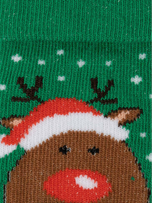 Chaussettes renne de Noël bébé