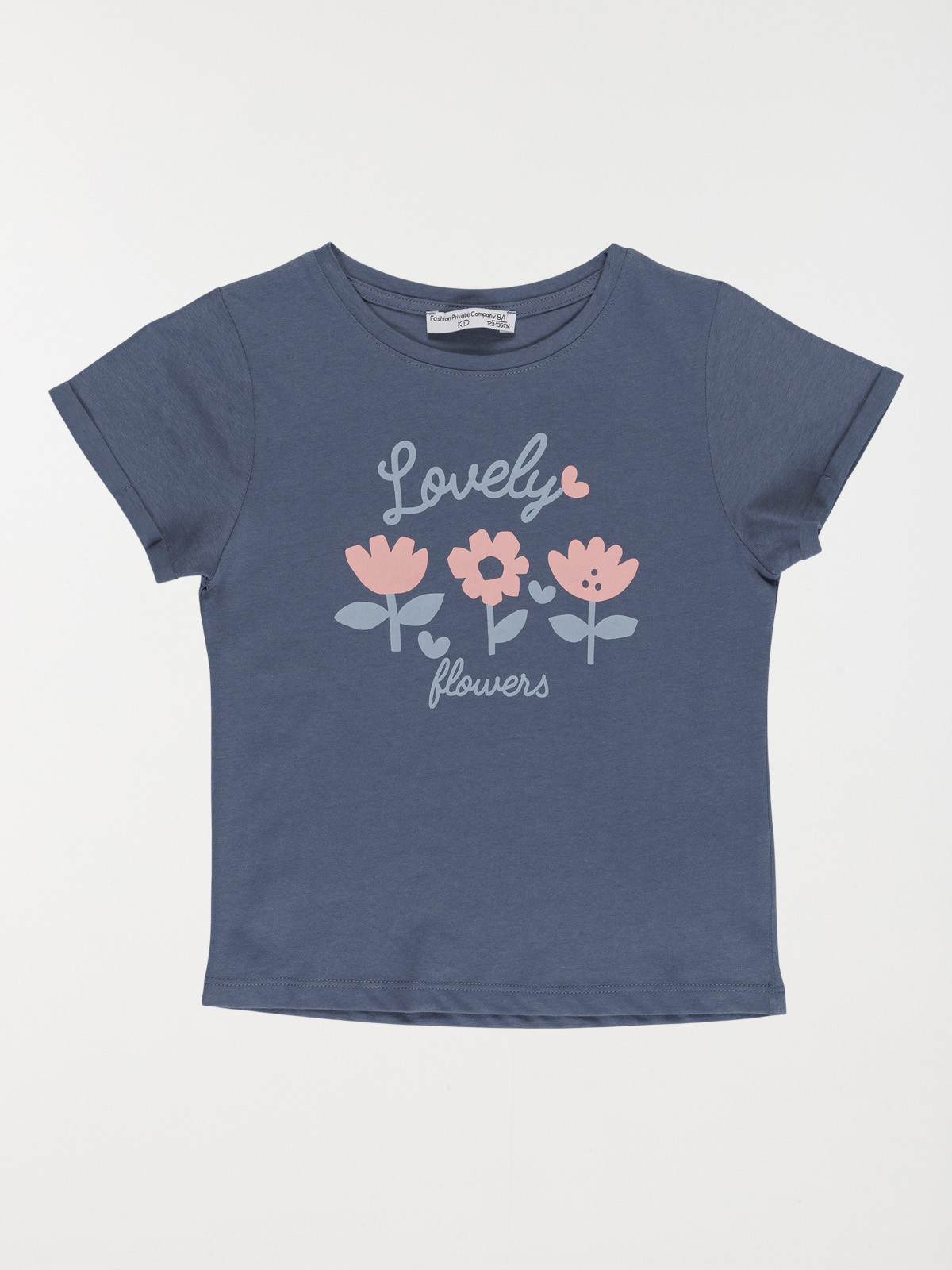 Tee-shirt lovely flowers fille (3-12A)