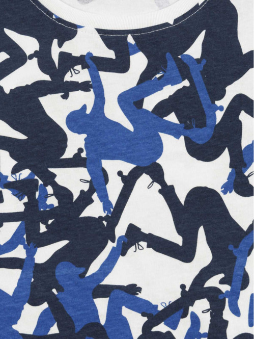 Tee-shirt écru imprimé...