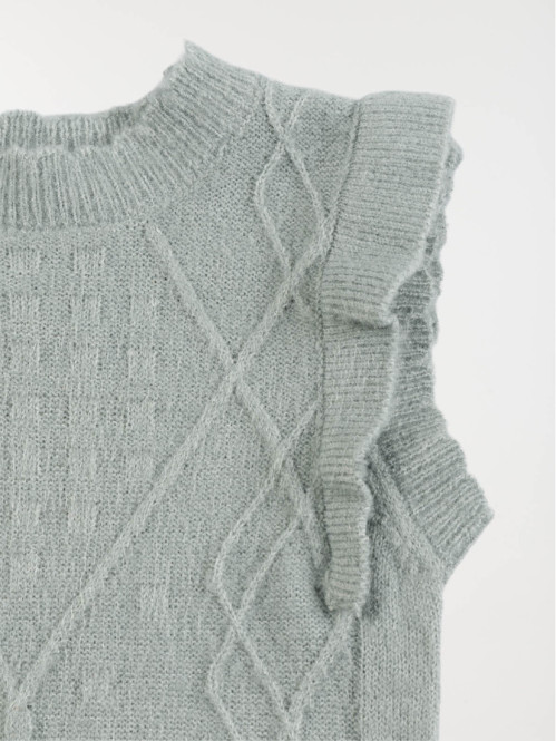 Pull sans manches fille...