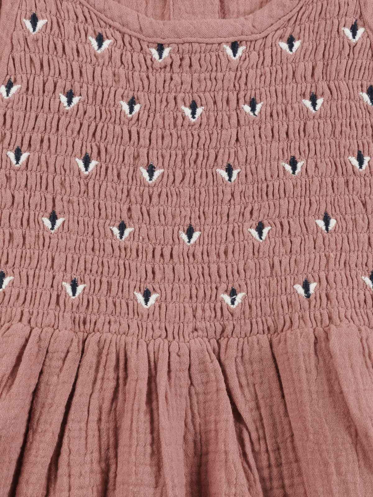 Robe smockée et brodée fille (3-12A) Robe smockée et brodée fille (3-12A)