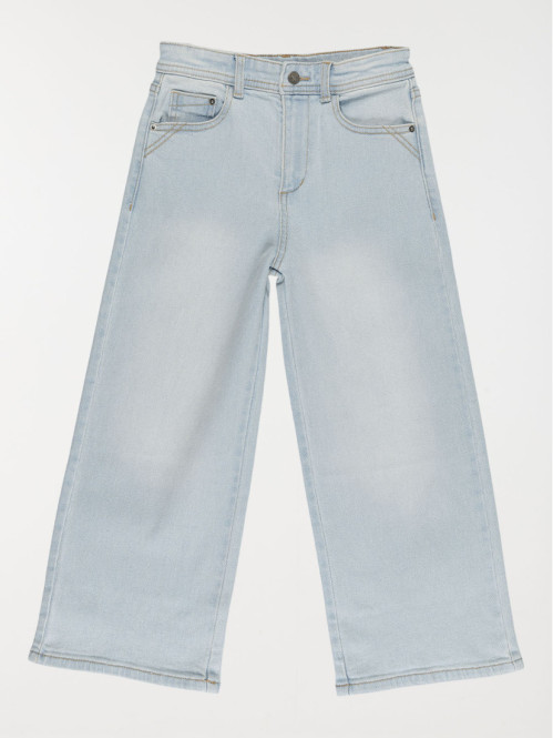 Jean wide leg bleached fille (3-12A)