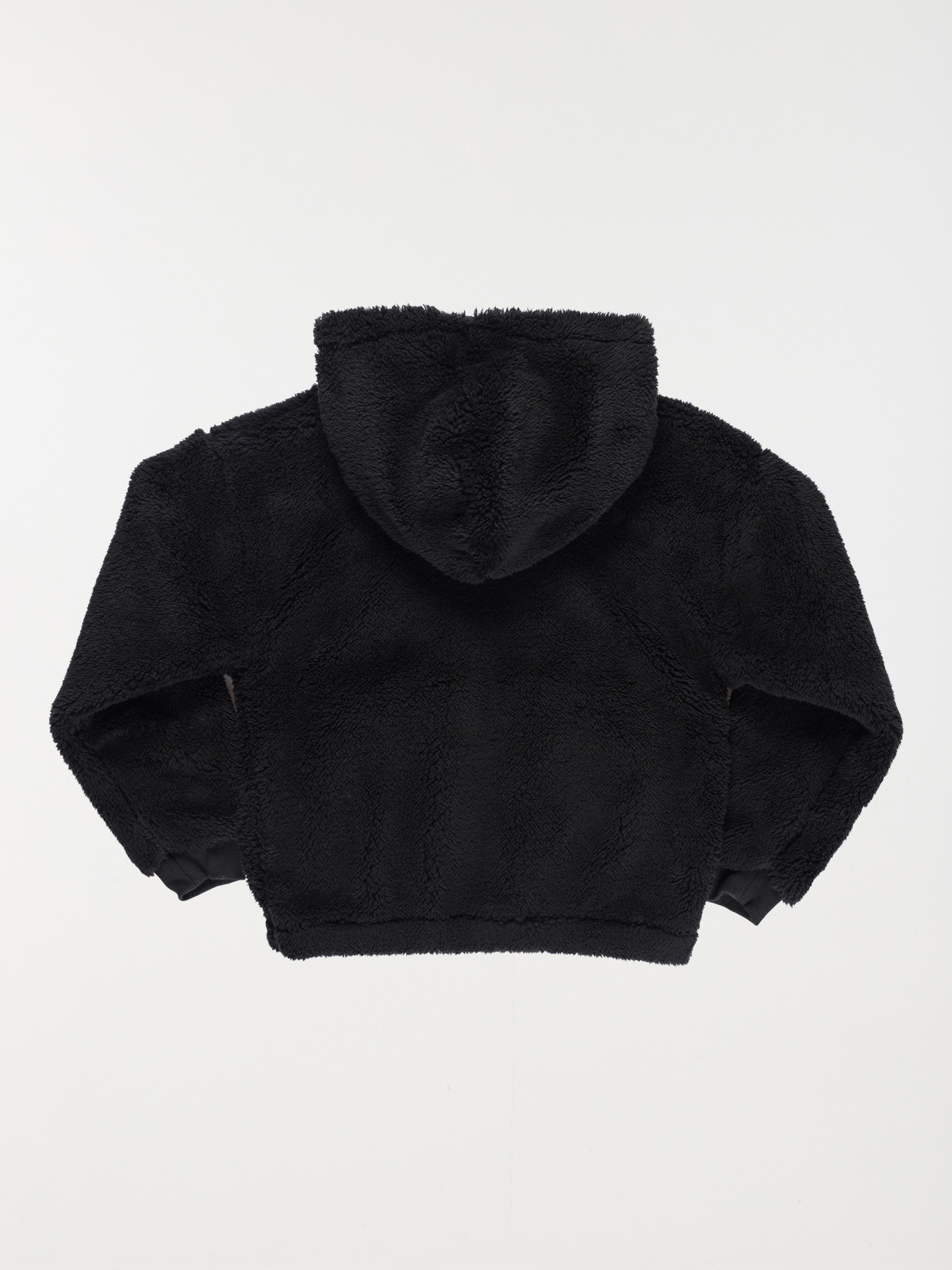 Sweat zippé tout doux fille noir (3-12A) Sweat zippé tout doux fille noir (3-12A)