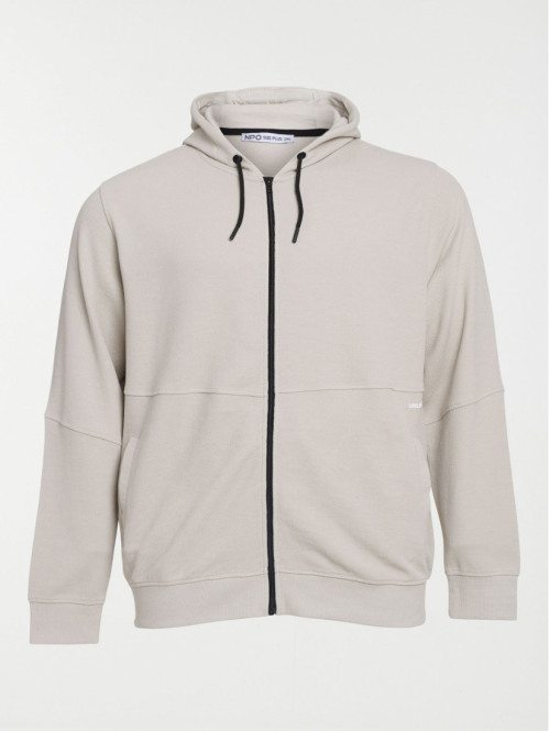 Sweat grande taille à...