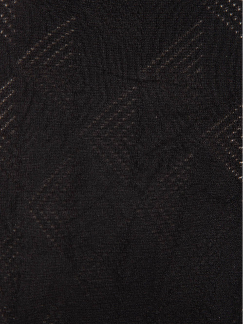 Collant motif géométrique noir fille