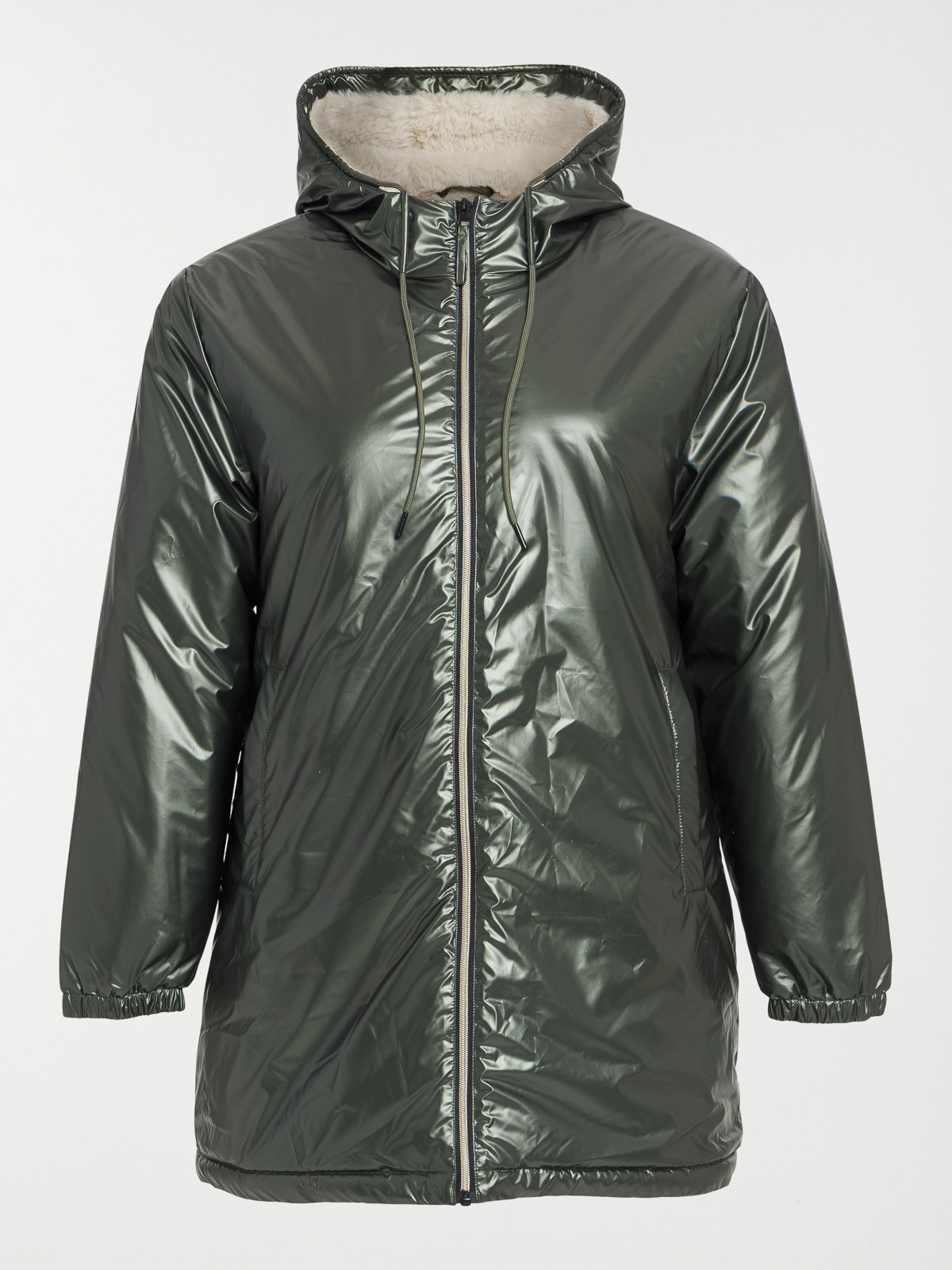 Parka à capuche femme grande taille