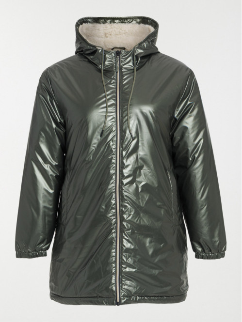 Parka à capuche femme grande taille