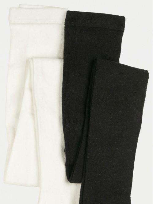 Lot de 2 collants chauds fille