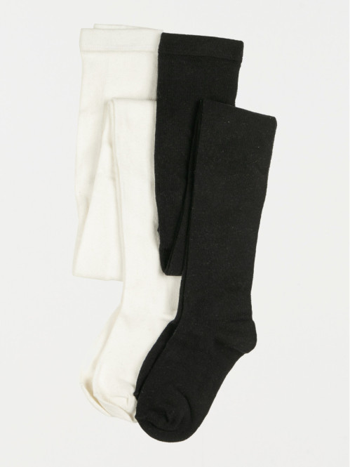 Lot de 2 collants chauds fille