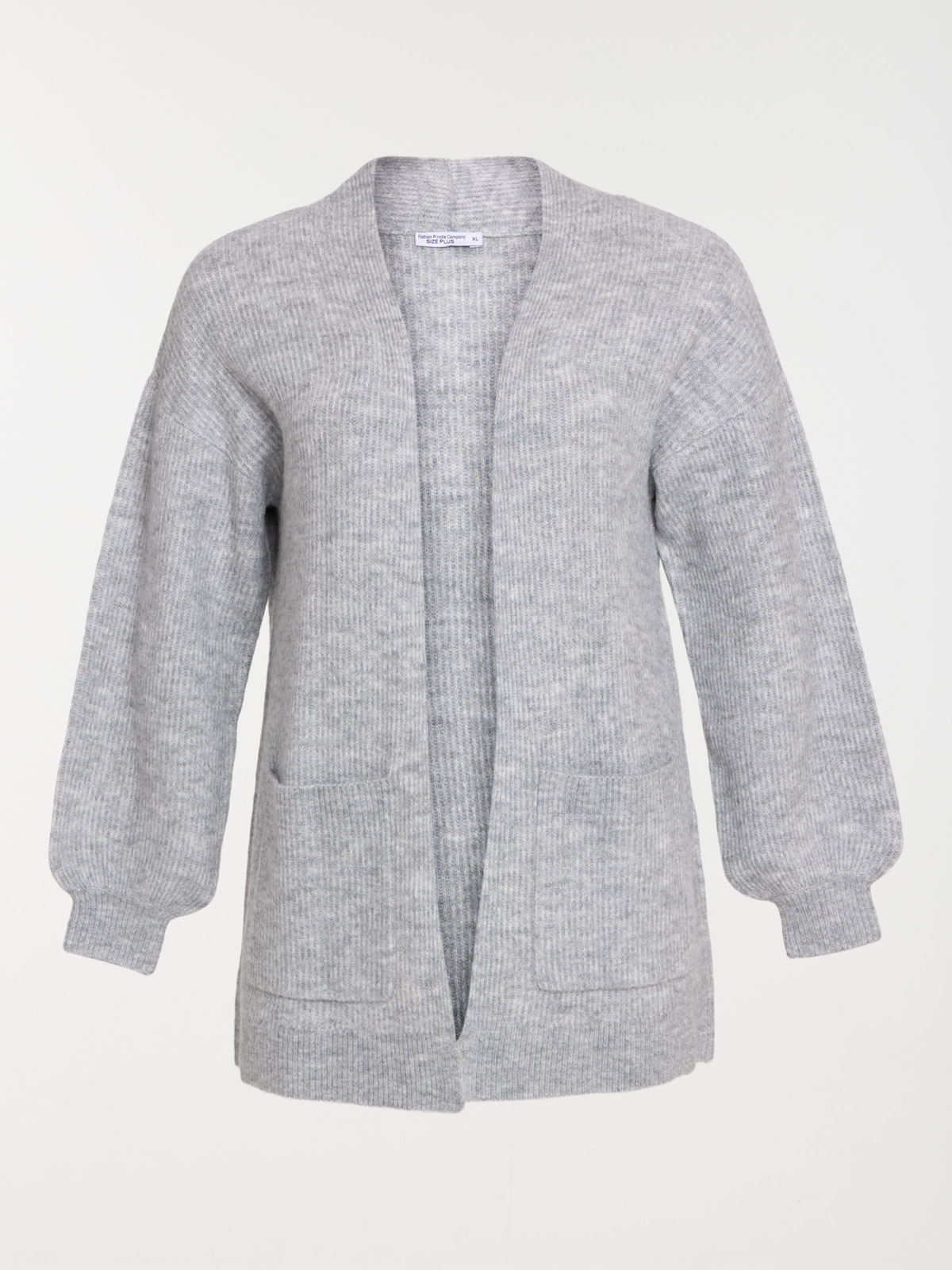 Gilet ouvert grande taille femme