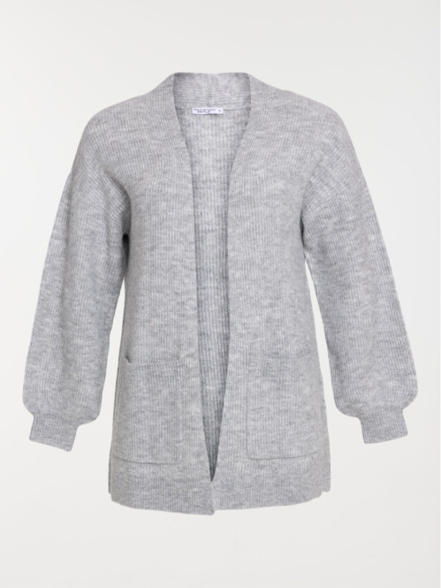 Gilet ouvert grande taille femme