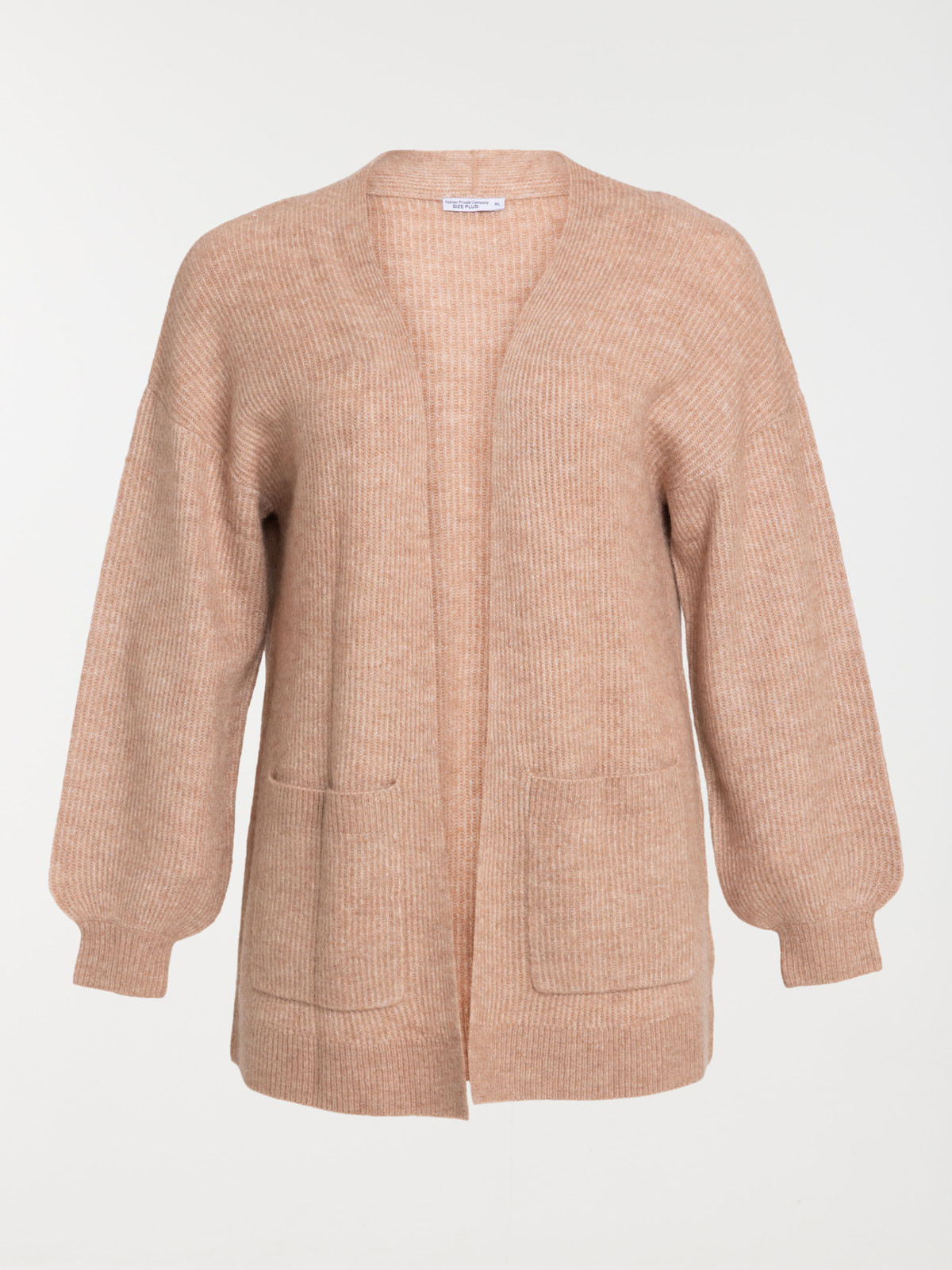 Gilet ouvert femme grande taille