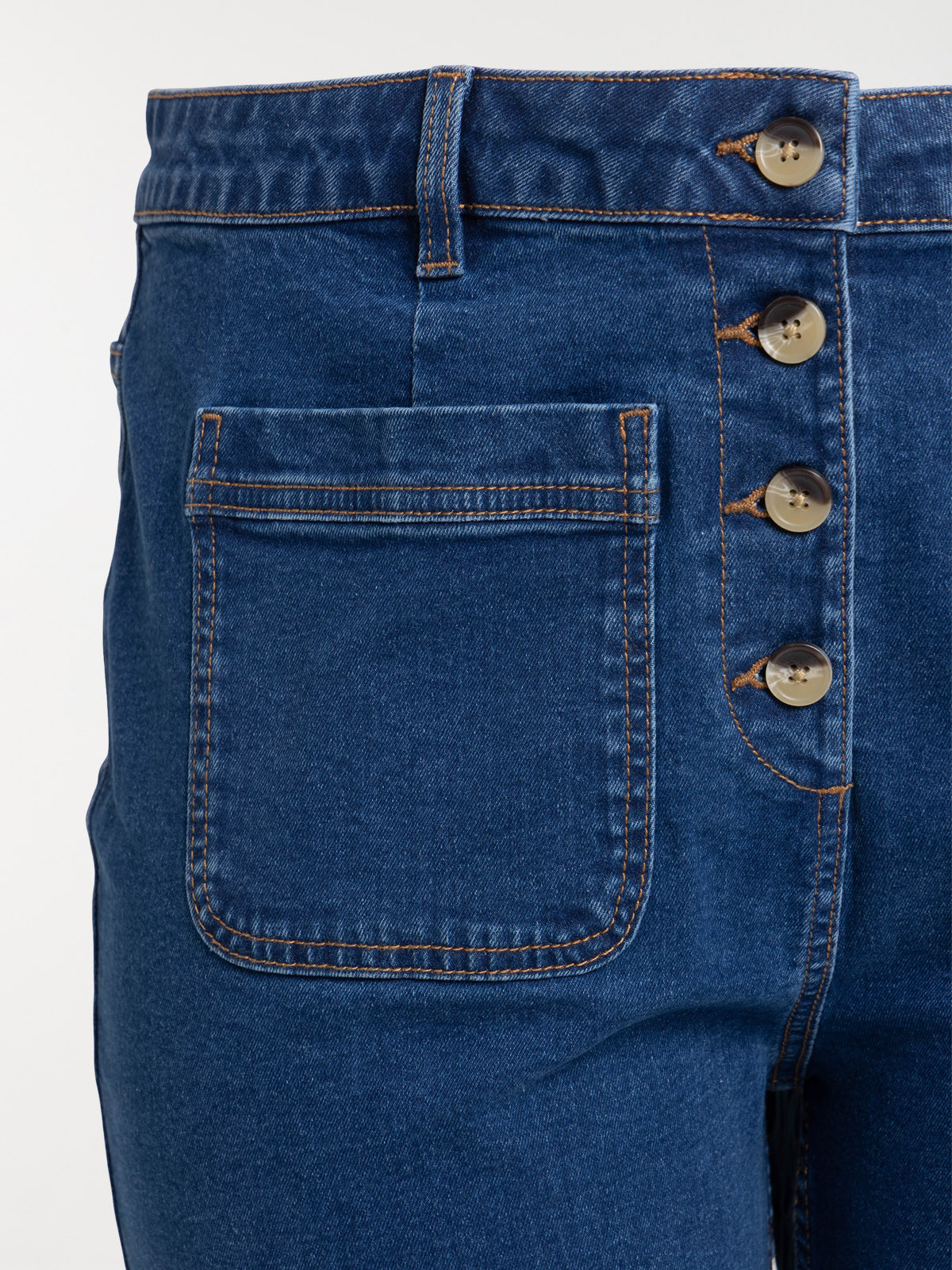 Jean straight stone grande taille femme