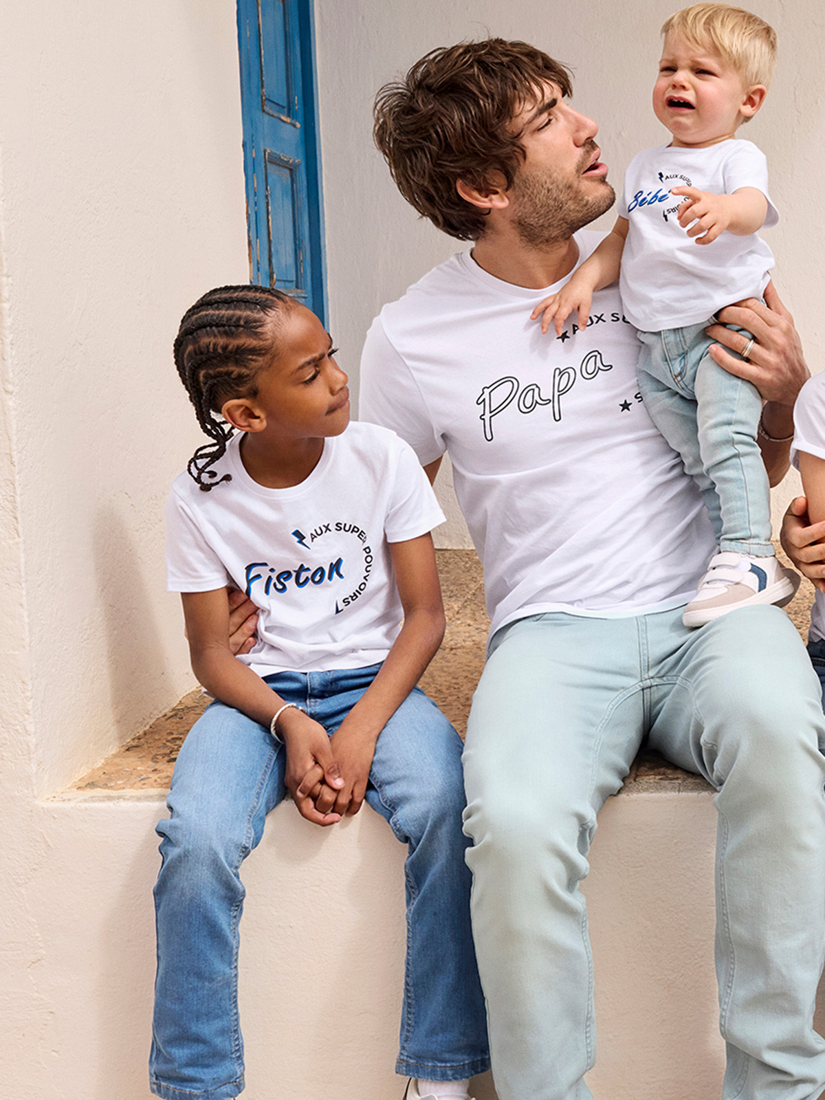 T-shirt blanc fiston garçon (3-12A)