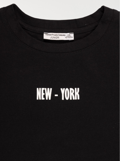 T-shirt noir inscriptions...