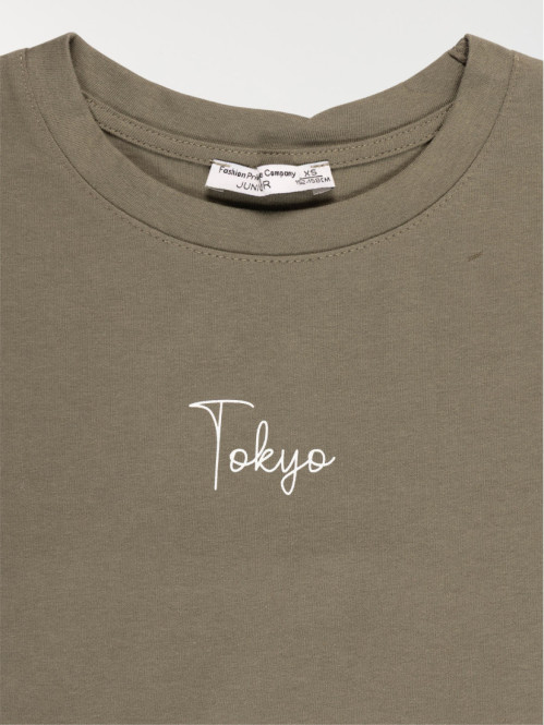 T-shirt blanc Tokyo fille...