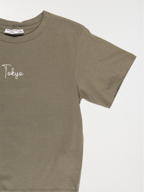T-shirt blanc Tokyo fille...