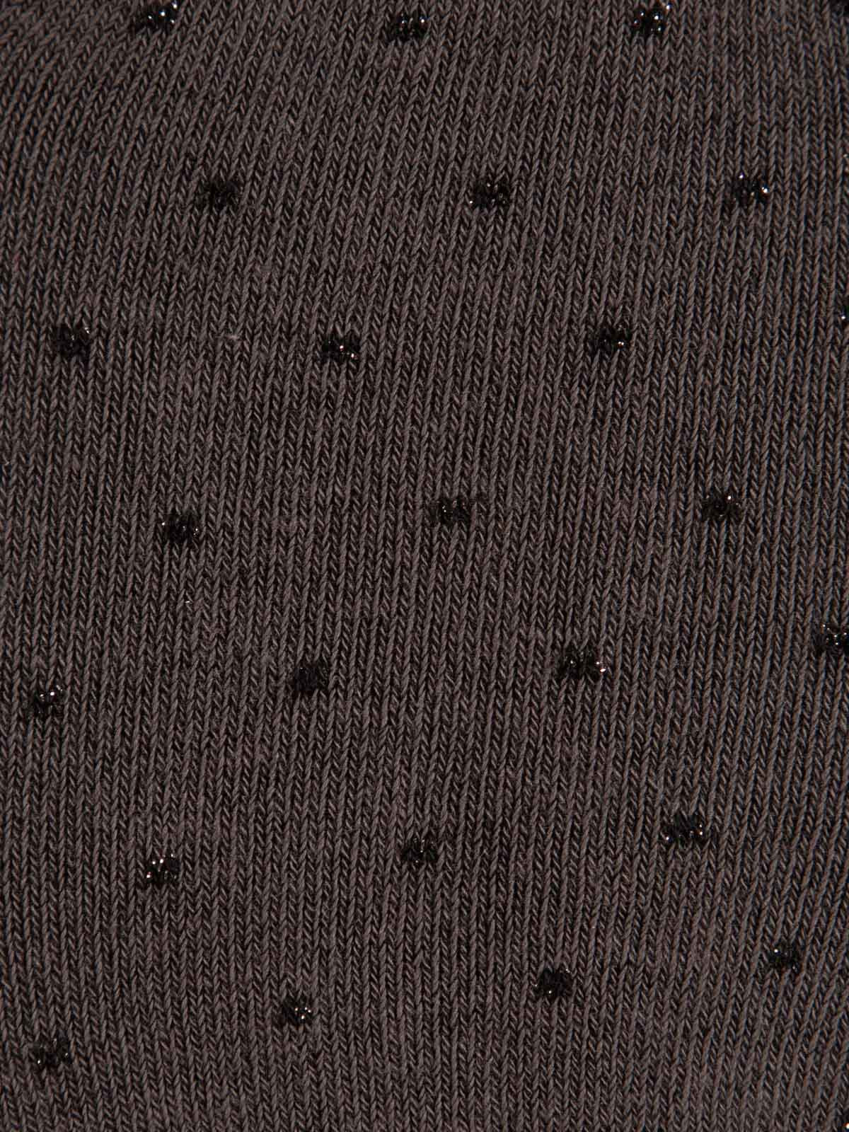 Collant gris motif plumetis fille