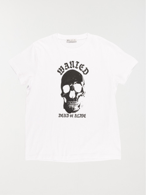 Tee-shirt tête de mort garçon (XXS-S)