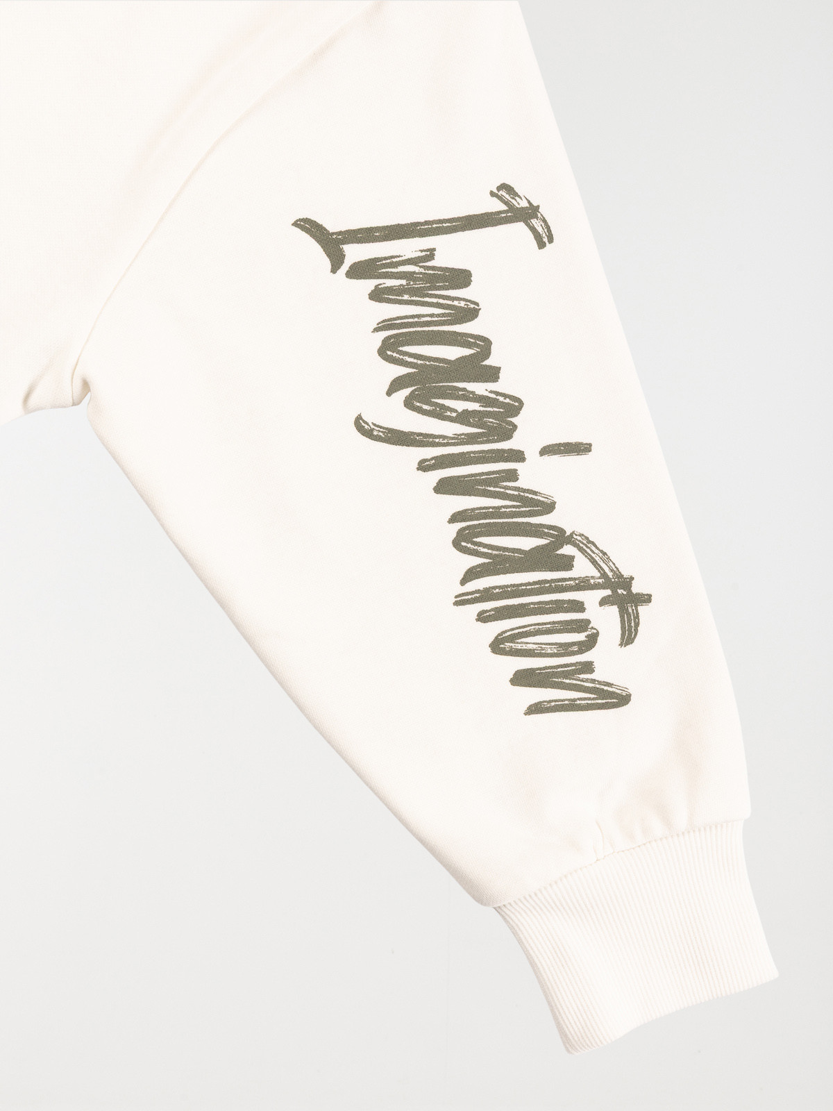 Sweat capuche imprimé fille écru (XXS-M) Sweat capuche imprimé fille écru (XXS-M)