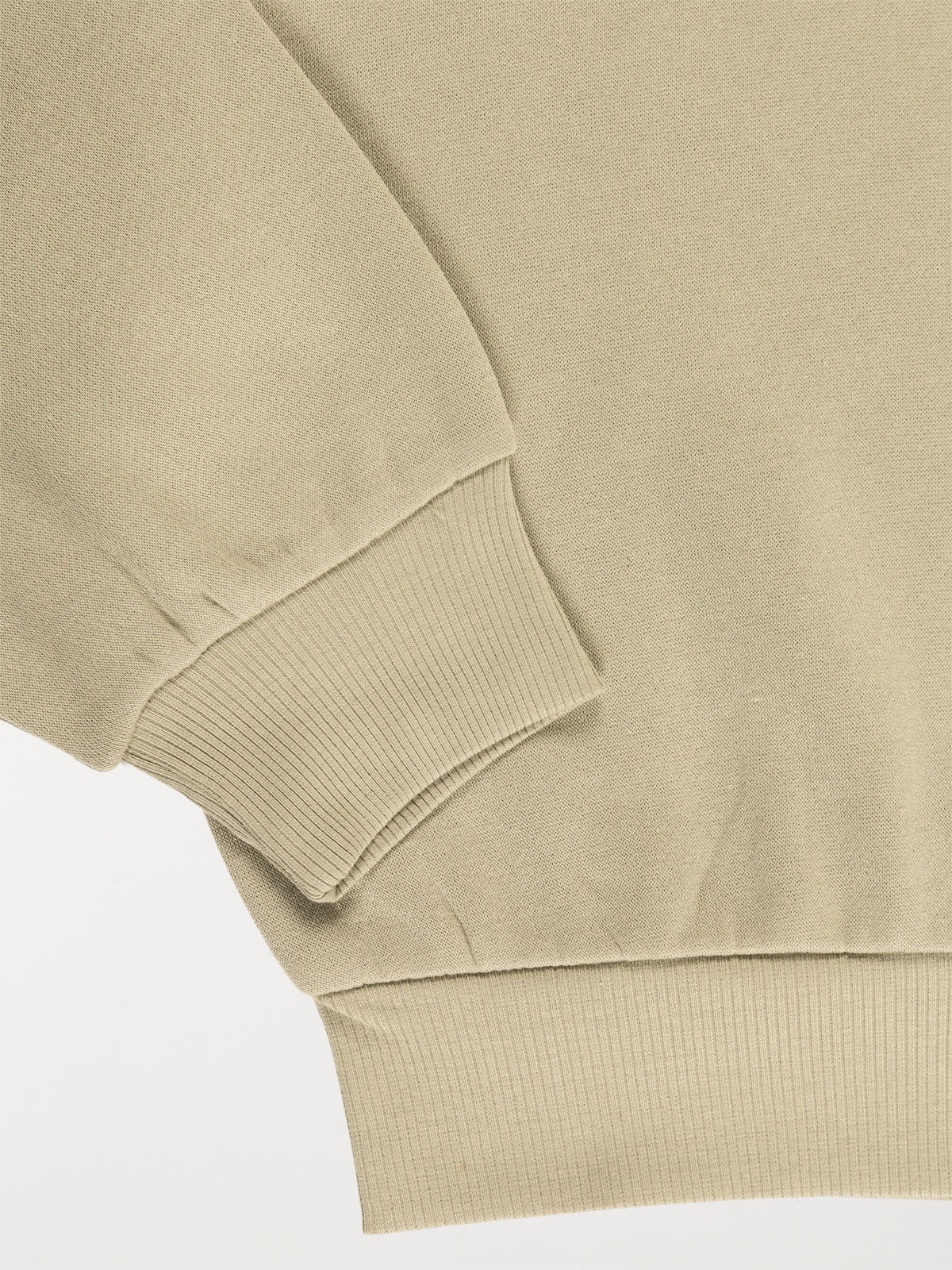 Sweat basique kaki clair fille (XXS-M) Sweat basique kaki clair fille (XXS-M)